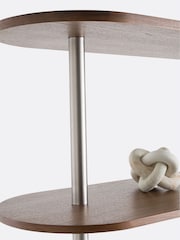 La Redoute Intérieurs Walnut Luxyl Walnut Bookcase Room Divider - Image 2 of 6