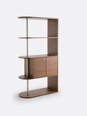 La Redoute Intérieurs Walnut Luxyl Walnut Bookcase Room Divider - Image 4 of 6
