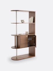 La Redoute Intérieurs Walnut Luxyl Walnut Bookcase Room Divider - Image 6 of 6
