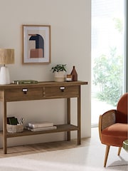 La Redoute Intérieurs Wood Lunja Console Table in Solid Pine - Image 3 of 6