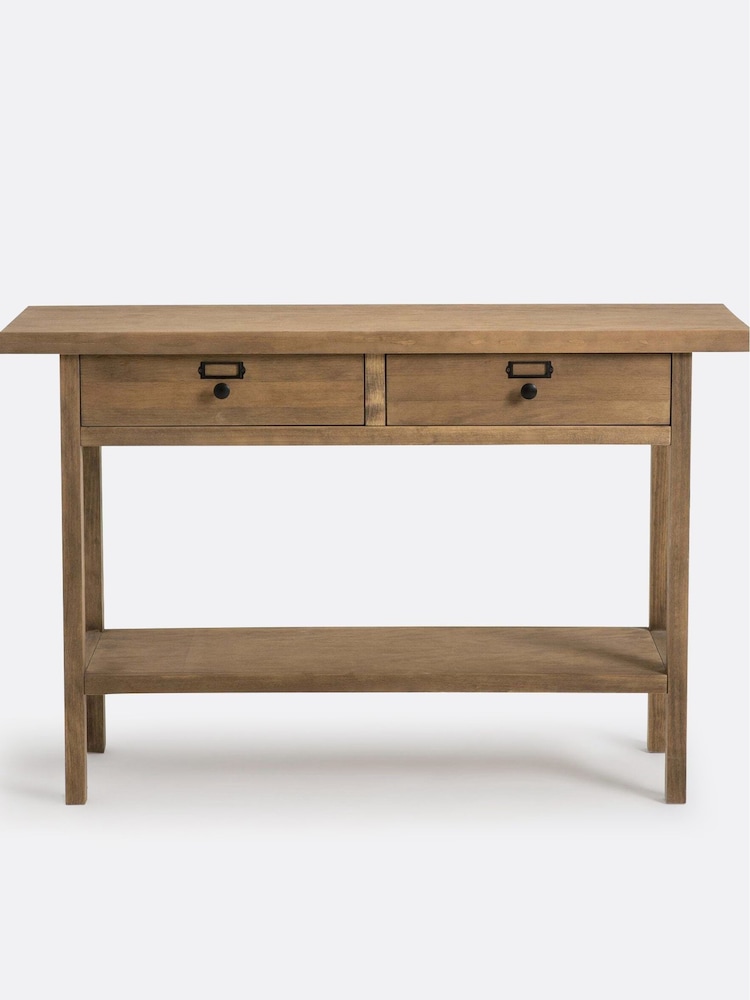La Redoute Intérieurs Wood Lunja Console Table in Solid Pine - Image 6 of 6
