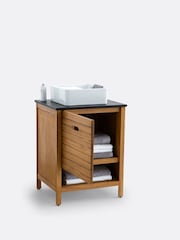 La Redoute Intérieurs Natural Saturn 60cm Acacia Bathroom Vanity Unit - Image 4 of 5
