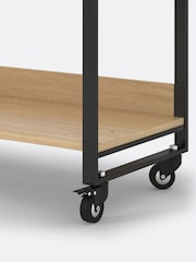 La Redoute Intérieurs Natural Hiba Industrial Serving Trolley with Casters - Image 5 of 6