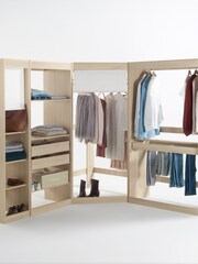 La Redoute Intérieurs Arlington Oak Wood Build Wardrobe + 1 Shelf Module - Image 1 of 5