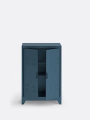 La Redoute Intérieurs Blue Hiba Industrial Low Metal Cabinet - Image 3 of 5
