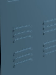 La Redoute Intérieurs Blue Hiba Industrial Low Metal Cabinet - Image 4 of 5