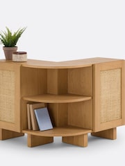 La Redoute Intérieurs Oak Arty Oak & Cane Behind Sofa Storage - Image 2 of 6