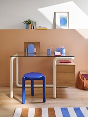 La Redoute Intérieurs Ecru Tolora 2 Drawer Desk - Image 1 of 4