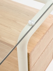 La Redoute Intérieurs Ecru Tolora 2 Drawer Desk - Image 2 of 4