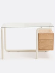 La Redoute Intérieurs Ecru Tolora 2 Drawer Desk - Image 3 of 4