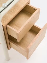 La Redoute Intérieurs Ecru Tolora 2 Drawer Desk - Image 4 of 4