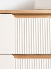 La Redoute Intérieurs Egg Shell Naida Suspended Bathroom Vanity Unit with 2 Drawer - Image 4 of 5