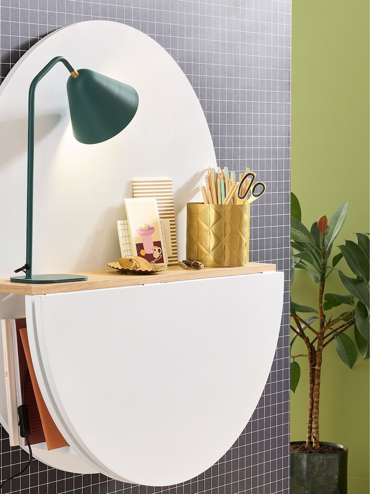 La Redoute Intérieurs White Wood Anzio Folding Wall Desk - Image 1 of 4 La Redoute Intérieurs White Wood Anzio Folding Wall Desk - Image 1 of 4