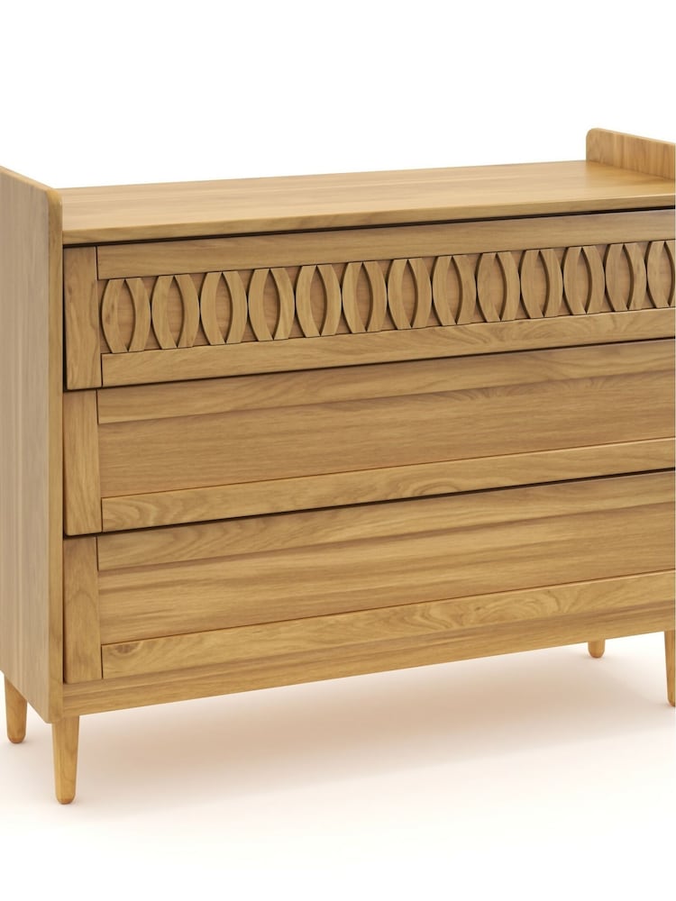 La Redoute Intérieurs Wood Malu Solid Pine Chest of 3 Drawers - Image 1 of 5 La Redoute Intérieurs Wood Malu Solid Pine Chest of 3 Drawers - Image 1 of 5