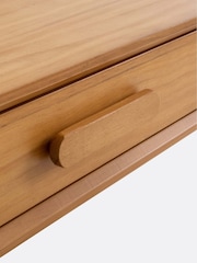 La Redoute Intérieurs Dark Oak Wood Colas Vintage Console Desk - Image 4 of 4