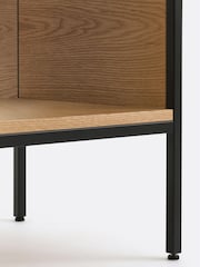 La Redoute Intérieurs Oak Volga L87cm Metal Record Player Unit - Image 4 of 5