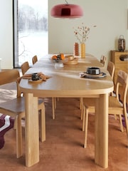 La Redoute Intérieurs Set of 2 Oak Talet Solid Oak Chairs - Image 1 of 6