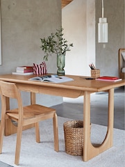 La Redoute Intérieurs Set of 2 Oak Talet Solid Oak Chairs - Image 2 of 6