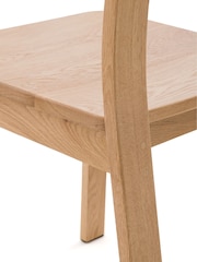 La Redoute Intérieurs Set of 2 Oak Talet Solid Oak Chairs - Image 6 of 6