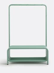 La Redoute Intérieurs Grey Green Tubi Steel Cloakroom Bench - Image 1 of 4