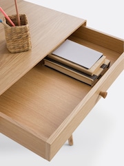 La Redoute Intérieurs Oak Miji Oak 2 Drawer Desk - Image 6 of 6