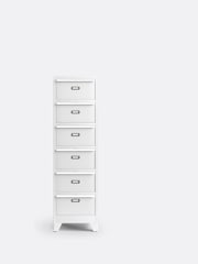 La Redoute Intérieurs White Hiba Industrial Metal Drawer Unit with Labels - Image 1 of 5