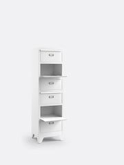 La Redoute Intérieurs White Hiba Industrial Metal Drawer Unit with Labels - Image 3 of 5