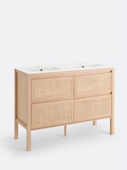 La Redoute Intérieurs White Jaly L120cm Double Bathroom Sink - Image 1 of 5