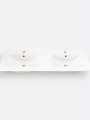 La Redoute Intérieurs White Jaly L120cm Double Bathroom Sink - Image 4 of 5