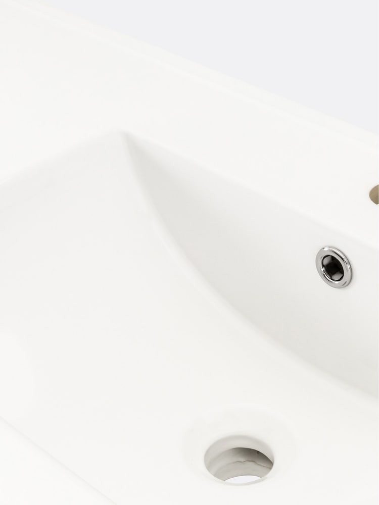 La Redoute Intérieurs White Jaly L120cm Double Bathroom Sink - Image 5 of 5