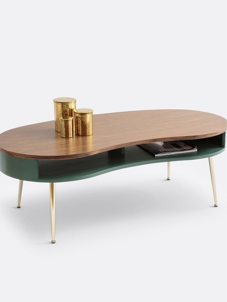 La Redoute Intérieurs Green Walnut Topim Coffee Table - Image 1 of 4