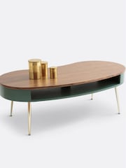 La Redoute Intérieurs Green Walnut Topim Coffee Table - Image 2 of 4