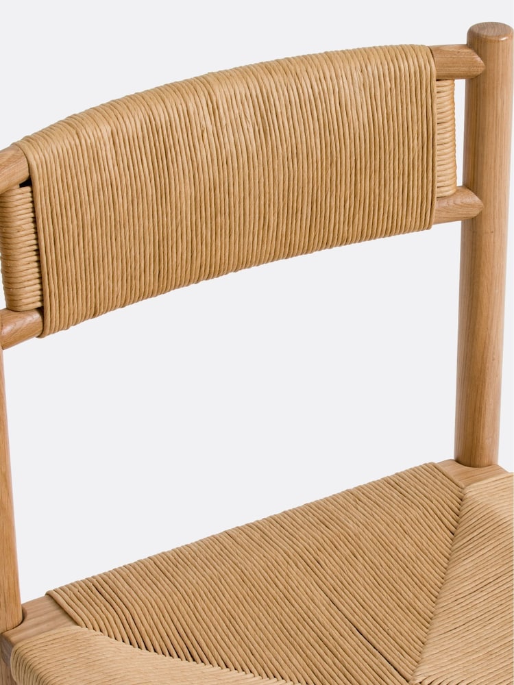 La Redoute Intérieurs Set of 2 Oak Marrathy Chairs - Image 2 of 3