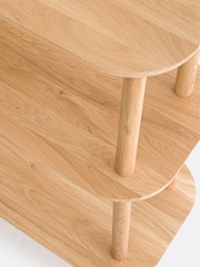 La Redoute Intérieurs Oak Crueso Asymmetric Solid Oak Console Table - Image 4 of 6