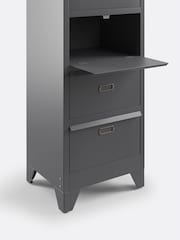 La Redoute Intérieurs Grey Hiba Industrial Metal Drawer Unit with Labels - Image 5 of 6