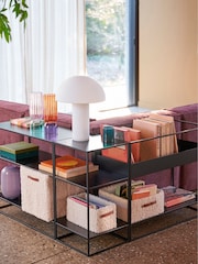 La Redoute Intérieurs Black Hiba Industrial Metal Shelving Unit /Vinyl Storage - Image 1 of 6