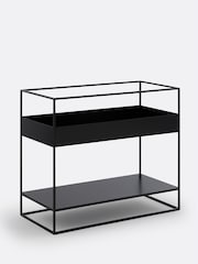 La Redoute Intérieurs Black Hiba Industrial Metal Shelving Unit /Vinyl Storage - Image 2 of 6
