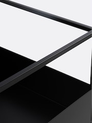 La Redoute Intérieurs Black Hiba Industrial Metal Shelving Unit /Vinyl Storage - Image 5 of 6