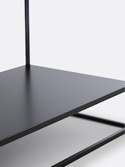 La Redoute Intérieurs Black Hiba Industrial Metal Shelving Unit /Vinyl Storage - Image 6 of 6