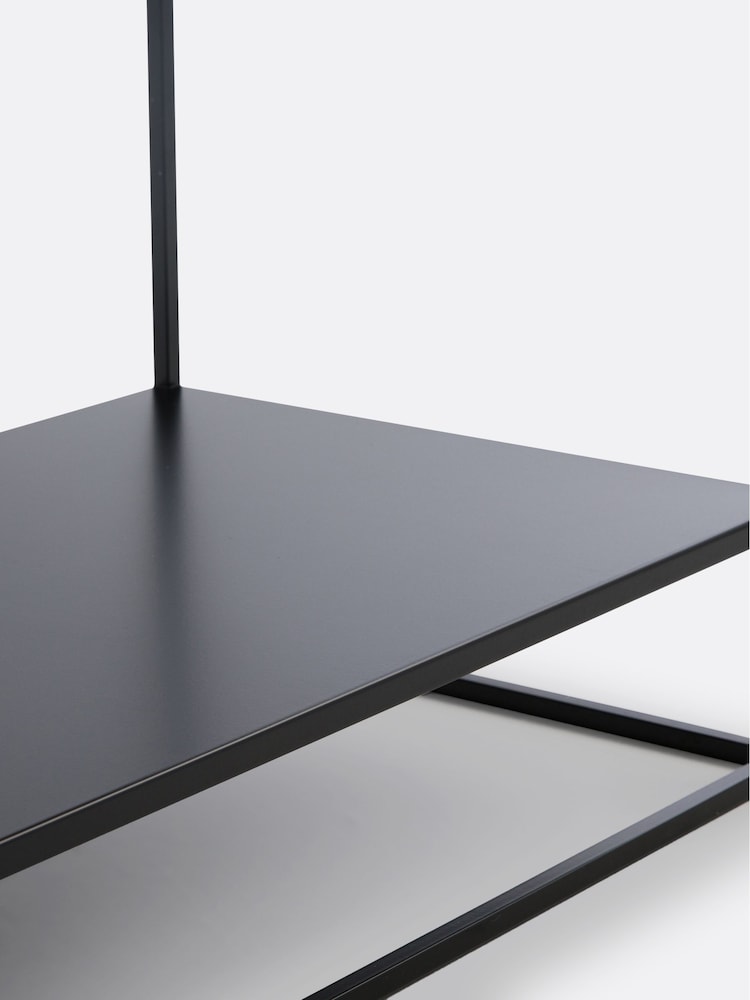 La Redoute Intérieurs Black Hiba Industrial Metal Shelving Unit /Vinyl Storage - Image 6 of 6 La Redoute Intérieurs Black Hiba Industrial Metal Shelving Unit /Vinyl Storage - Image 6 of 6