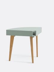 La Redoute Intérieurs Light Khaki Wood Grimsby Pine Corner Console Desk - Image 3 of 4