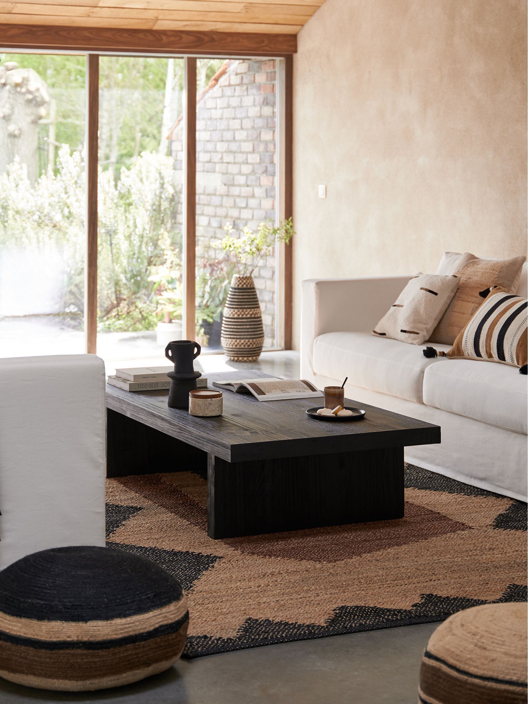 Buy La Redoute Intérieurs Black Malu Solid Pine Coffee Table from