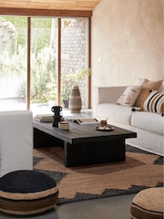 La Redoute Intérieurs Black Malu Solid Pine Coffee Table - Image 1 of 5