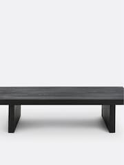 La Redoute Intérieurs Black Malu Solid Pine Coffee Table - Image 3 of 5