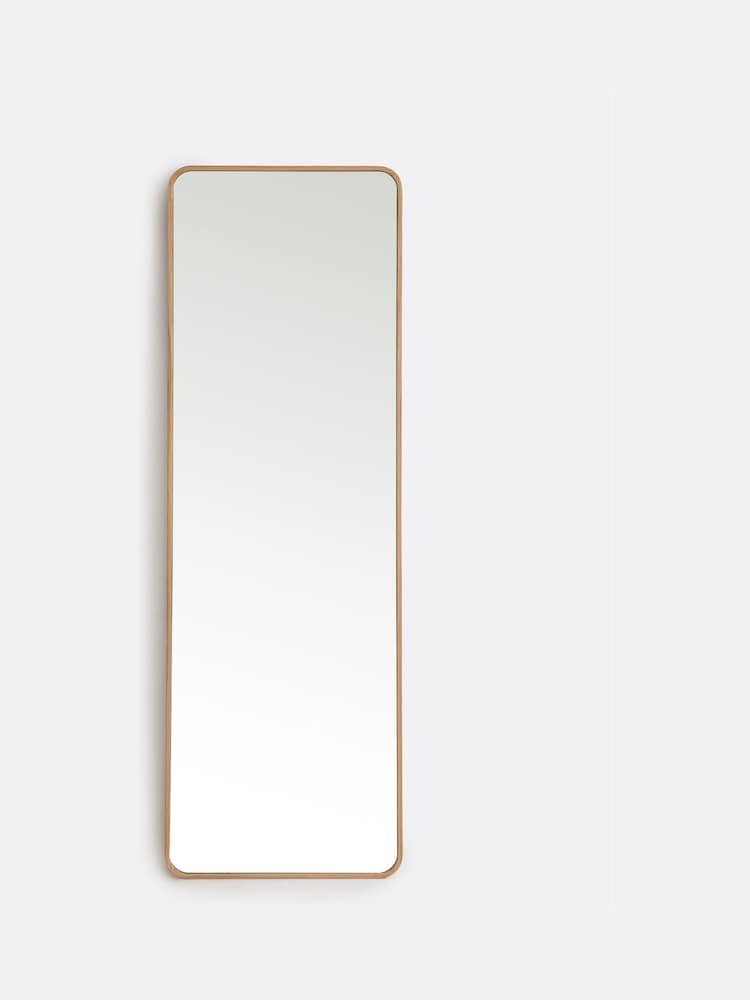 La Redoute Intérieurs Natural Iodus 50x150cm Rectangular Oak Mirror - Image 1 of 3