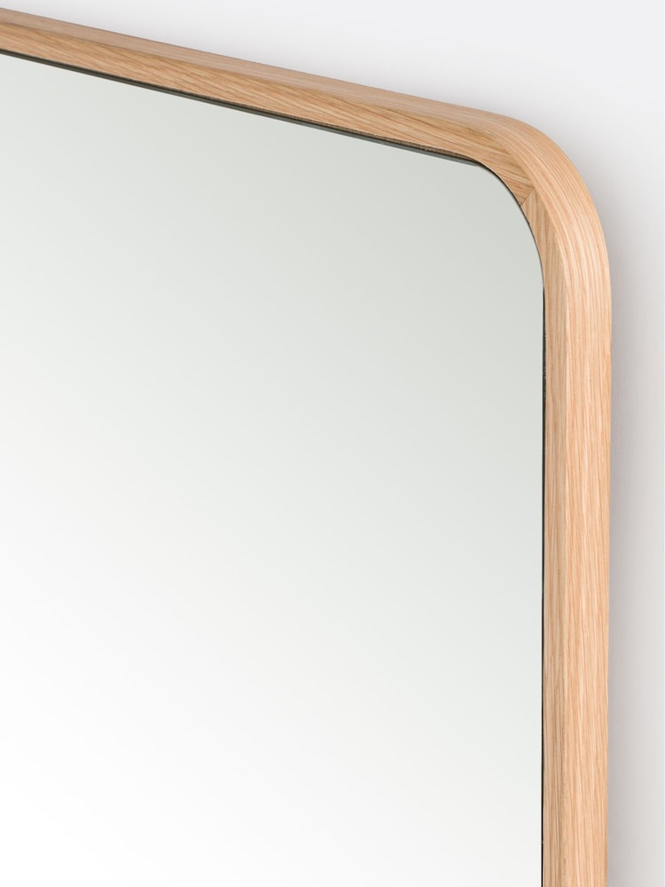 La Redoute Intérieurs Natural Iodus 50x150cm Rectangular Oak Mirror - Image 2 of 3