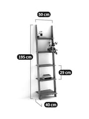 La Redoute Intérieurs Oak Domeno Ladder-Style Wall Shelving Unit - Image 6 of 6