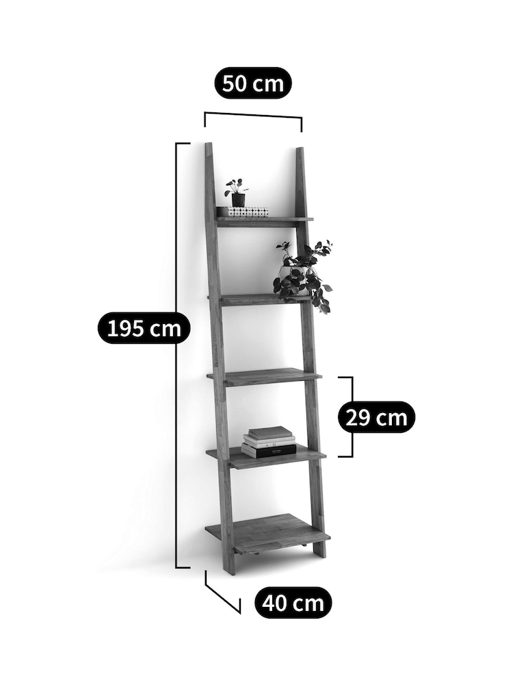 La Redoute Intérieurs Oak Domeno Ladder-Style Wall Shelving Unit - Image 6 of 6