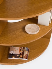 La Redoute Intérieurs Light Wood Vinka Oak Corner Bookcase - Image 4 of 6