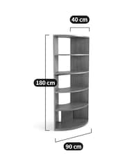 La Redoute Intérieurs Light Wood Vinka Oak Corner Bookcase - Image 6 of 6